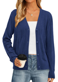 PRETTYGARDEN Women's Soft Winter Cardigan Sweaters Lightweight Knit Button Up Shrug Fall Sweater Tops PRETTYGARDEN