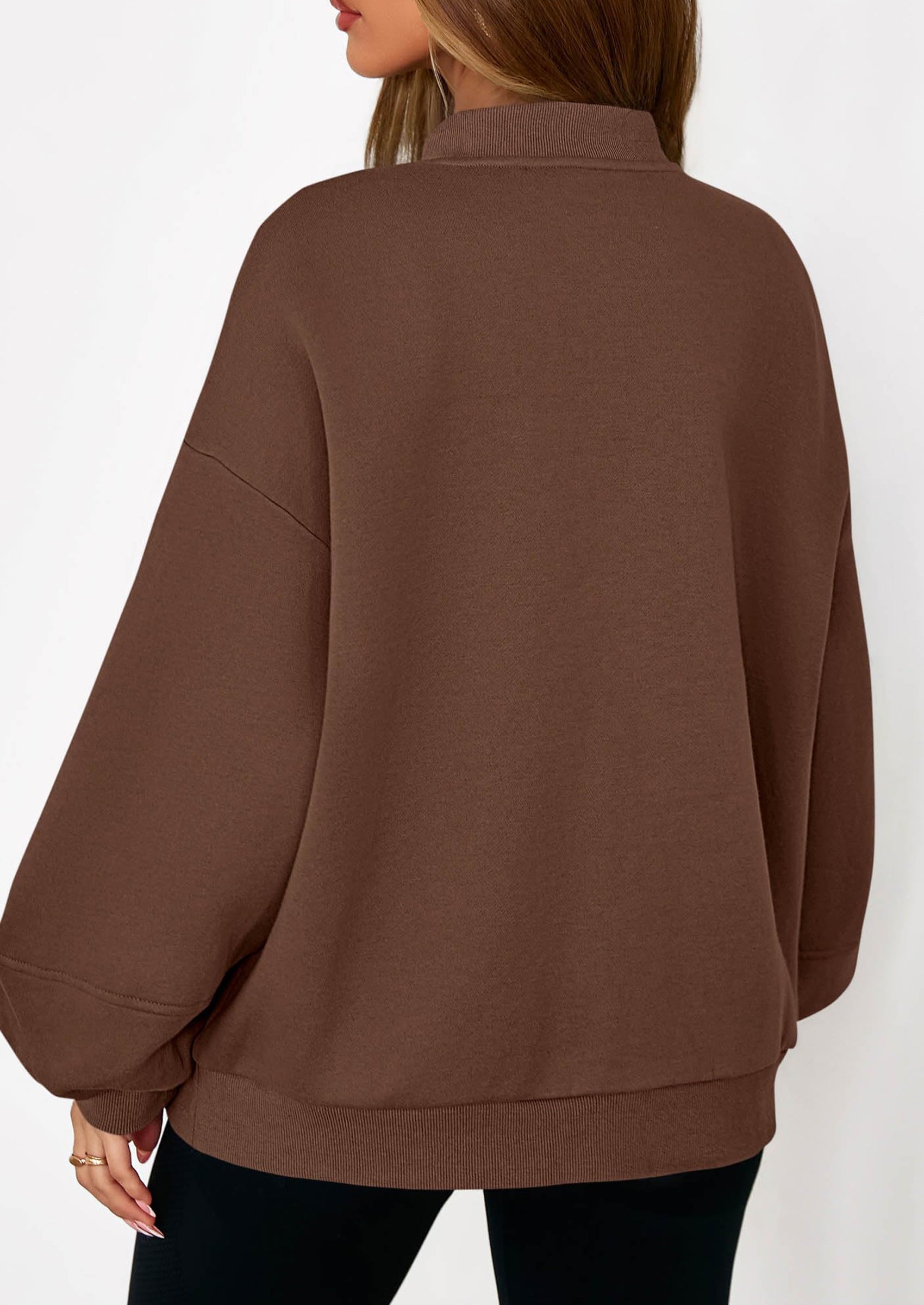 KIRUNDO Oversized Sweatshirt for Women Zip Up Bomber Jacket Fall Fashion Casual Long Sleeve Outerwear Winter Outfits PRETTYGARDEN