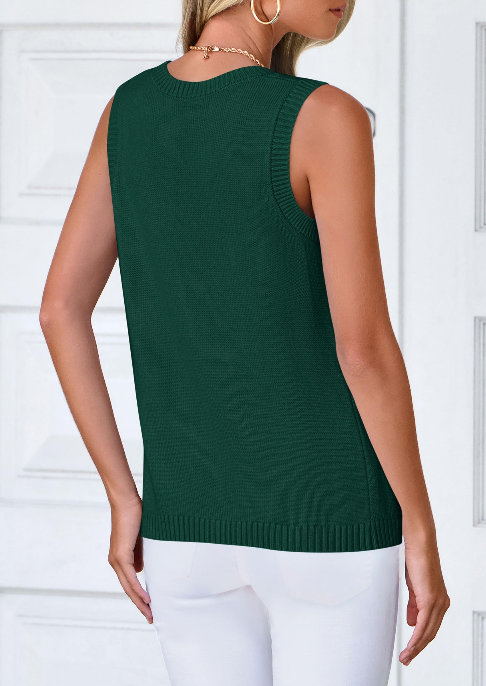 PRETTYGARDEN Sweater Vest Women Spring Summer Casual Lightweight Knit Sleeveless Button Down Tank Tops Trendy Clothes