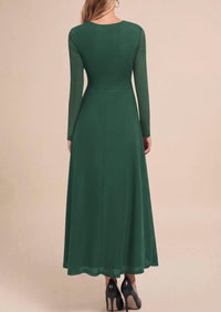 PRETTYGARDEN Women's Flowy Maxi Mesh Fall Cocktail Wedding Guest Dresses