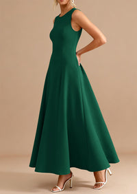 PRETTYGARDEN Women's Summer Tank Maxi Dress Spring Sleeveless Swing A Line Long Flowy Elegant Cocktail Dresses Pockets PRETTYGARDEN