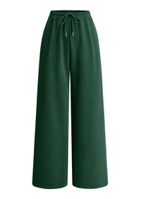 PRETTYGARDEN Womens Wide Leg Sweatpants Fleece Lounge Pants | Elastic Drawstring Waist,Baggy Jogger Yoga Sweat pants,Pockets,Fall Winter Clothes,Loose Daily Casual & Loungewear Trousers