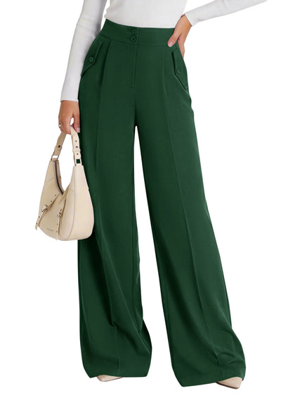 PRETTYGARDEN Women's Wide Leg Work Dress Pants Trousers