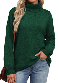 PRETTYGARDEN Women's Winter Turtleneck Sweaters Oversized Warm Pullover  Cozy Chunky Knit Sweater, Long Sleeve Tunic, Loose Fit Dressy Casual Tops, Trendy Fall Fashion Clothing, Holiday Outfits
