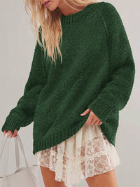 PRETTYGARDEN Womens Oversized Fuzzy Fall Sweaters 2026 Casual Pullover Tops Crew Neck Cozy Ribbed Knit Sweater, Slouchy Loose Fit Raglan Long Sleeve Tops, Chunky Soft Cute Clothes, Fashion Winter Wear