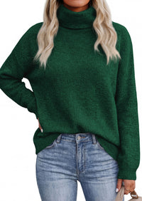 PRETTYGARDEN Women's Winter Turtleneck Sweaters Oversized Warm Pullover  Cozy Chunky Knit Sweater, Long Sleeve Tunic, Loose Fit Dressy Casual Tops, Trendy Fall Fashion Clothing, Holiday Outfits