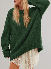 PRETTYGARDEN Womens Oversized Fuzzy Fall Sweaters 2026 Casual Pullover Tops Crew Neck Cozy Ribbed Knit Sweater, Slouchy Loose Fit Raglan Long Sleeve Tops, Chunky Soft Cute Clothes, Fashion Winter Wear