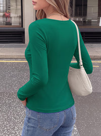 PRETTYGARDEN Cowl Neck Tops for Women Fashion Long Sleeve Shirt  Comfy Ruched Shirts, Soft Lightweight Knit, Chic Cowl Neck Top, Casual Going Out Outfits, Fall Winter Trendy Clothes