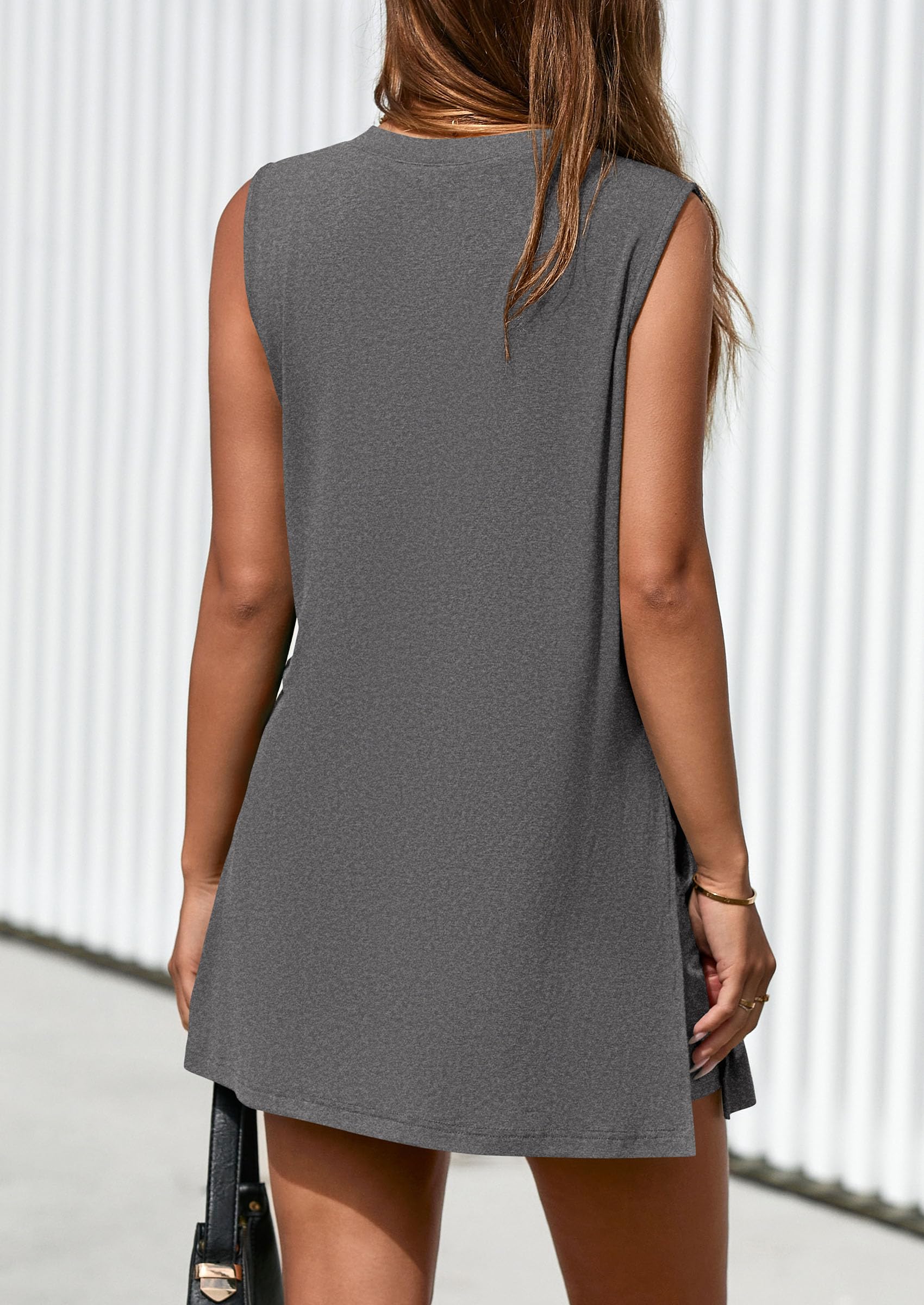 PRETTYGARDEN Women's Two Piece Lounge Set Summer Casual Oversized Shirts Biker Shorts Matching Airport Travel Outfit