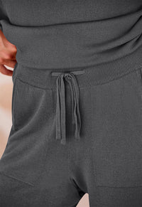 PRETTYGARDEN Two Piece Set for Women Summer Lounge Sets Shorts And Short Sleeve Tops Knitted Matching Travel Spring Outfits PRETTYGARDEN