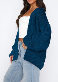 PRETTYGARDEN Cardigan Sweaters for Women Trendy Fall Fashion Long Sleeve Chunky Knit Cardigans Winter Clothing Outfits