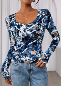 PRETTYGARDEN Womens Long Sleeve T Shirts Fall Trendy Deep V Neck Slim Fit Basic Crop Tops Casual Going Out Top