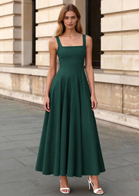 PRETTYGARDEN Cocktail Dresses for Women Formal Summer Sleeveless A Line Long Flowy Spring Wedding Guest Party Midi Dress PRETTYGARDEN