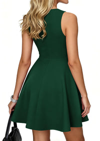 PRETTYGARDEN A Line Dresses for Women Elegant Classy Sleeveless Summer Short Tank Cocktail Party Spring Mini Dress PRETTYGARDEN