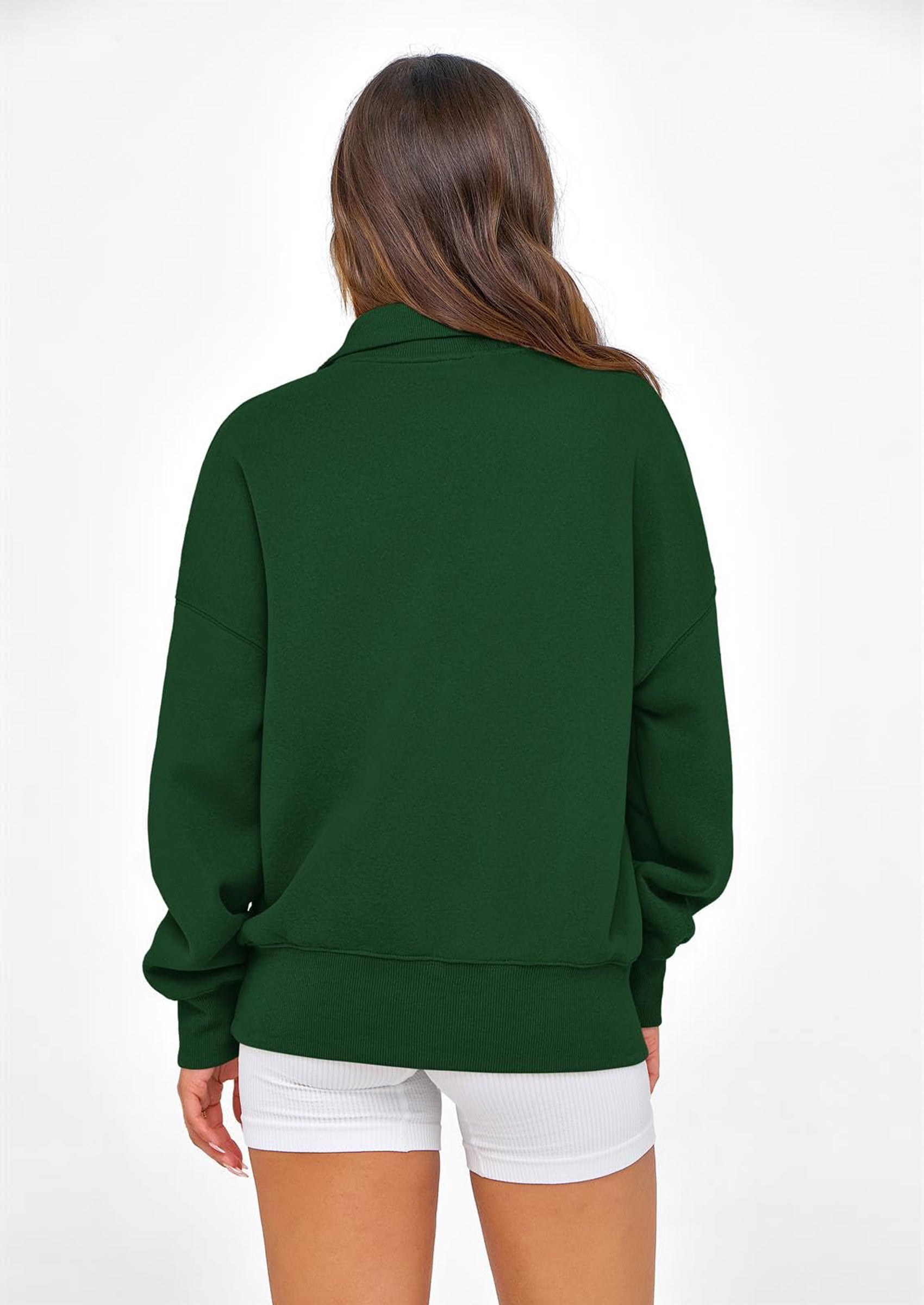 PRETTYGARDEN Womens Half Zip Oversized Sweatshirts Fleece Hoodies Trendy Long Sleeve Pullover Tops Y2k Spring Outfits