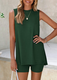 PRETTYGARDEN 2 Piece Sets for Women Summer Matching Lounge Shorts Set Resort Airport Travel Loungewear Outfits Clothing