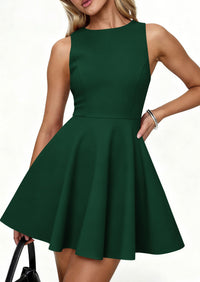 PRETTYGARDEN A Line Dresses for Women Elegant Classy Sleeveless Summer Short Tank Cocktail Party Spring Mini Dress PRETTYGARDEN