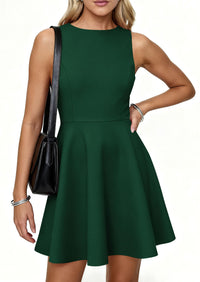 PRETTYGARDEN A Line Dresses for Women Elegant Classy Sleeveless Summer Short Tank Cocktail Party Spring Mini Dress PRETTYGARDEN