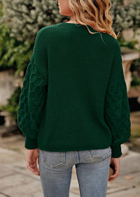 PRETTYGARDEN Women's Fall Pullover Sweater Casual Long Sleeve Loose Chunky Knit Tops Blouse Winter Fashion Clothing