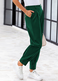 PRETTYGARDEN Womens Dress Pants Business Casual Trendy High Waisted Ankle Length Dressy Trousers Slacks Work Clothes