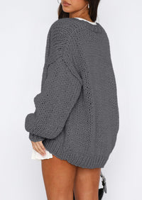 PRETTYGARDEN Cardigan Sweaters for Women Trendy Fall Fashion Long Sleeve Chunky Knit Cardigans Winter Clothing Outfits