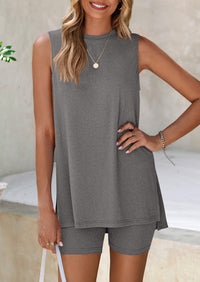 PRETTYGARDEN 2 Piece Sets for Women Summer Matching Lounge Shorts Set Resort Airport Travel Loungewear Outfits Clothing