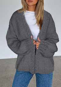 PRETTYGARDEN Cardigan Sweaters for Women Trendy Fall Fashion Long Sleeve Chunky Knit Cardigans Winter Clothing Outfits