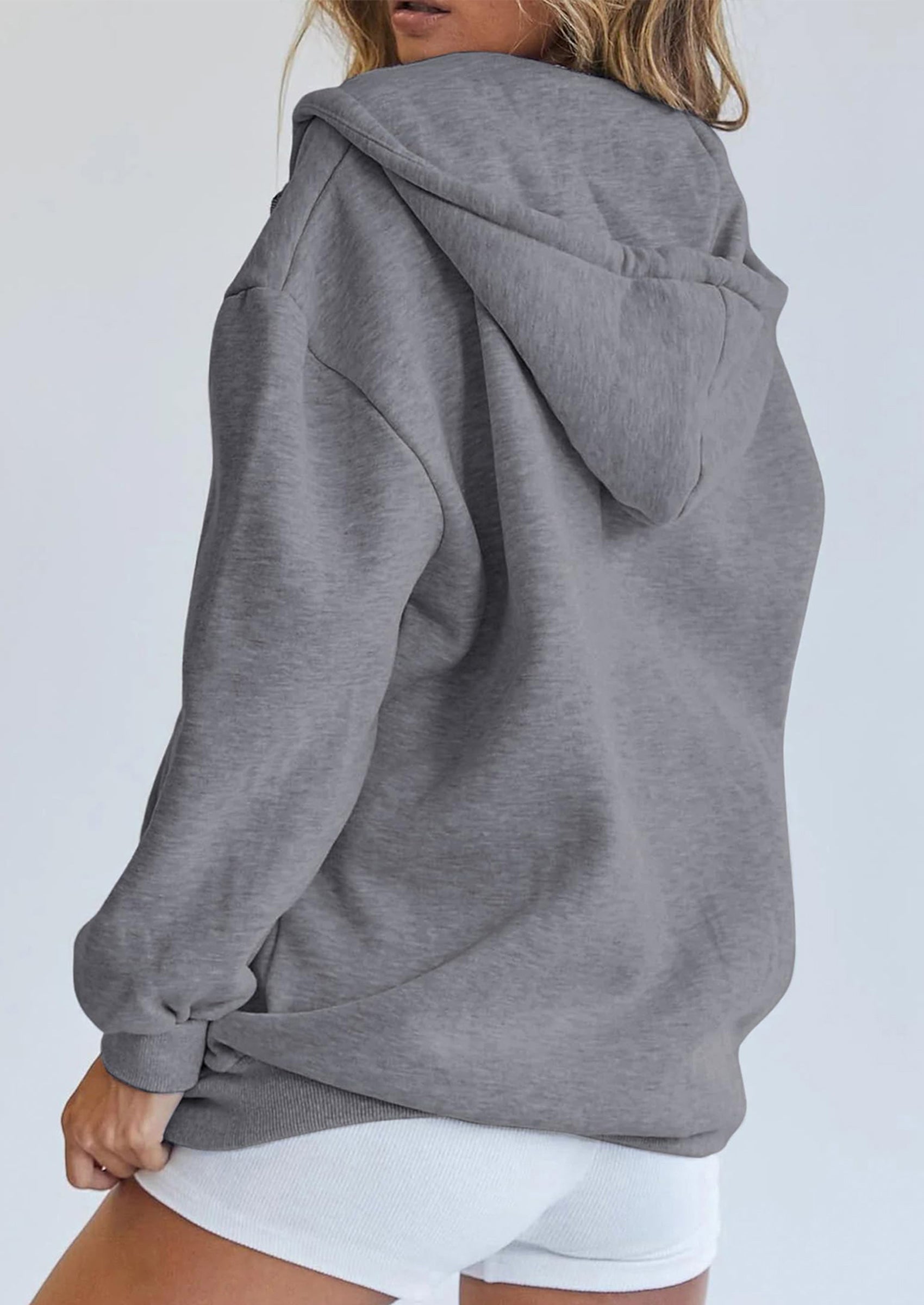 PRETTYGARDEN Women's Zip Up Y2K Hoodies Casual Long Sleeve Sweatshirts Fall Spring Track Jackets with Pockets