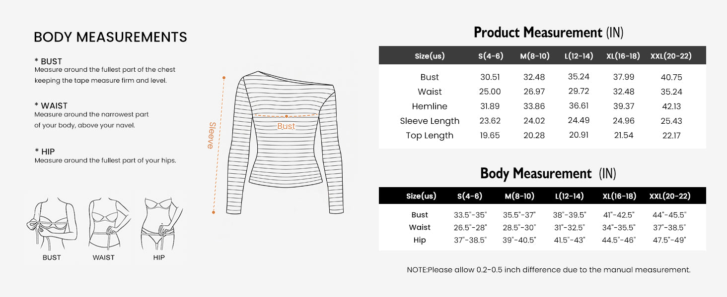 PRETTYGARDEN Womens Tops Fall Off The Shoulder Long Sleeve Shirts Striped Fitted Y2K T-Shirt Going Out Crop Top