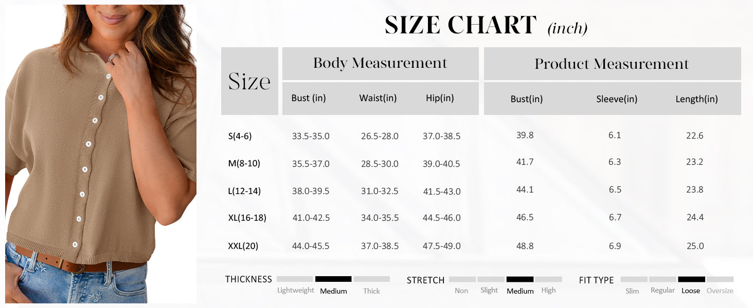 PRETTYGARDEN Women Spring Short Sleeve Cardigan Sweaters Button Down Knit Shirt Blouse Dressy Casual Tops Summer Outfits PRETTYGARDEN