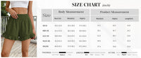 PRETTYGARDEN Summer Shorts for Women Boho Elastic Waist Ruffle Casual Hollow Out Embroidered Beach Bottoms with Pockets PRETTYGARDEN