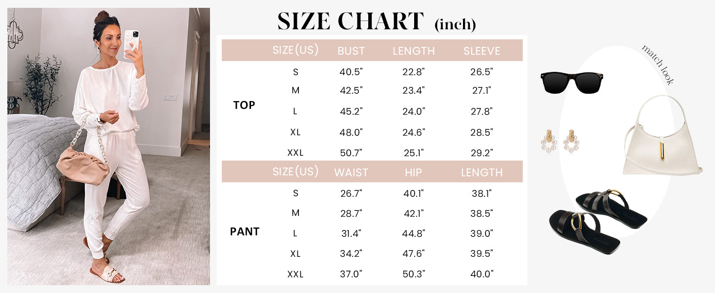 PRETTYGARDEN Women's Fall 2 Piece Lounge Set Long Sleeve Tops Ribbed Pants Spring Matching Sweatsuit Travel Outfits Clothes