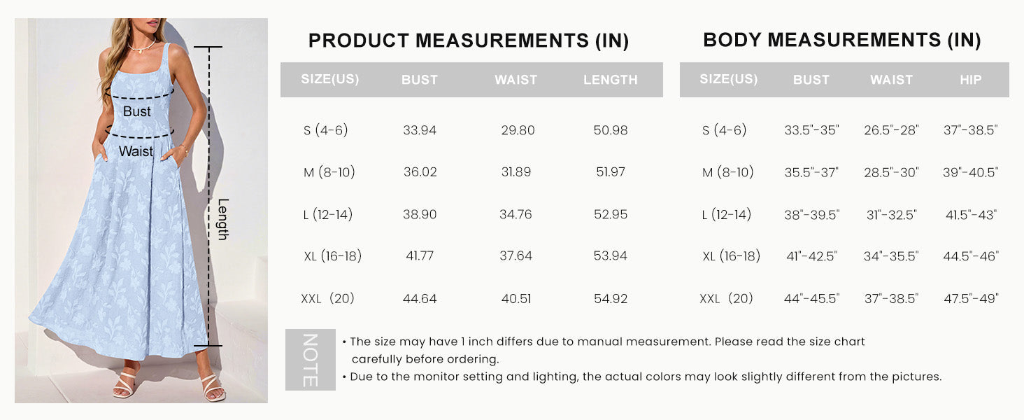 PRETTYGARDEN Womens Summer Maxi Dresses Casual Sleeveless Square Neck Jacquard Flowy Wedding Guest Beach Boho Long Dress