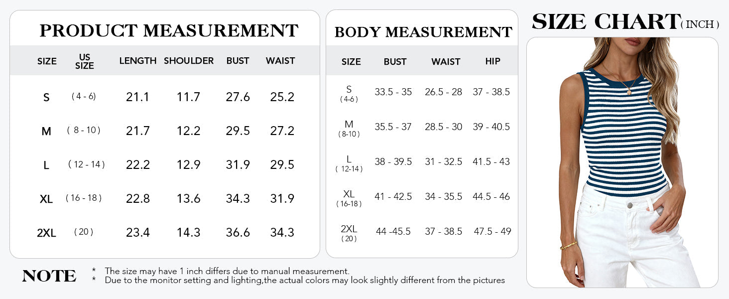 PRETTYGARDEN Summer High Neck Striped Tank Tops for Women Casual Sleeveless Sweaters Basic Ribbed Knit Slim Fitted Shirts PRETTYGARDEN