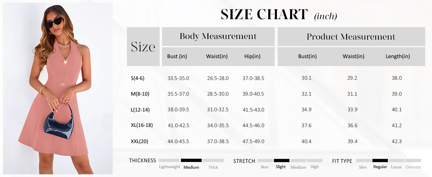 PRETTYGARDEN Cocktail Dresses for Women Short Summer Elegant Halter V Neck Sleeveless A Line Spring Mini Party Dress PRETTYGARDEN