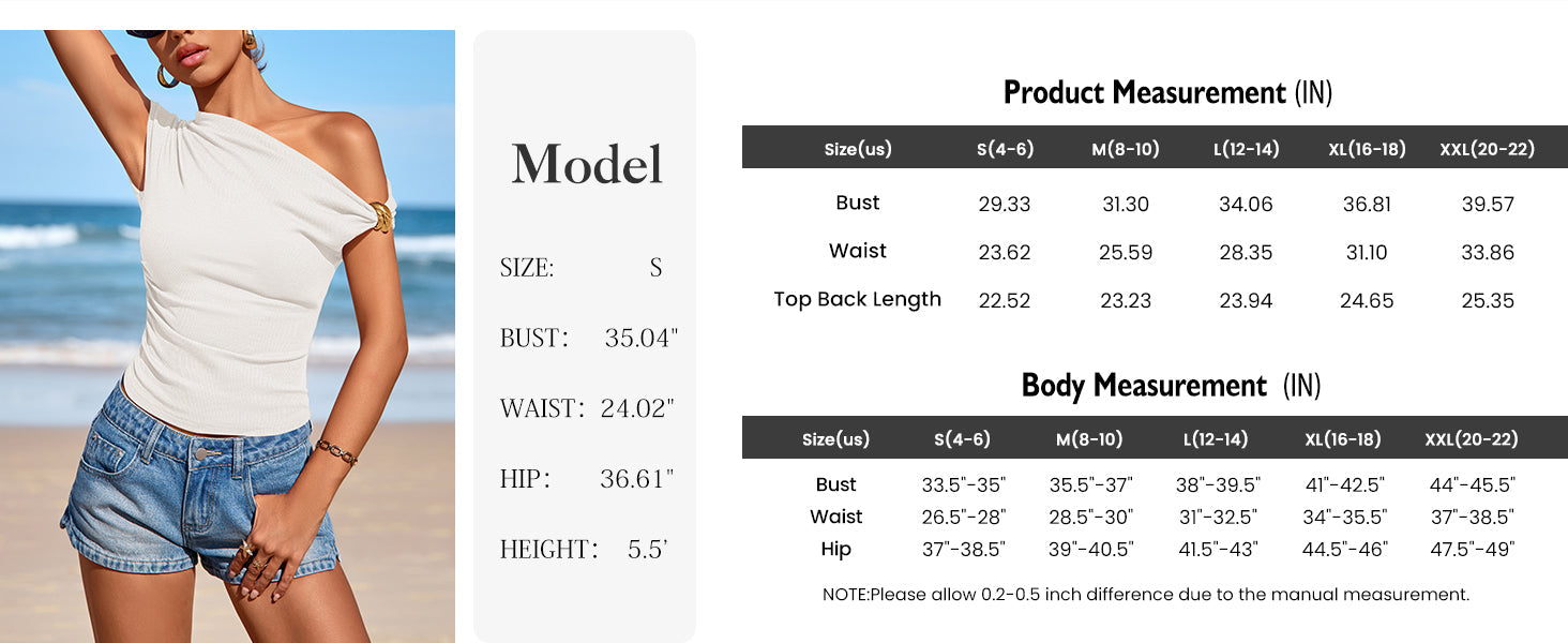 PRETTYGARDEN Womens Summer Off The Shoulder Crop Tops Ribbed Going Out Fitting T Shirts Trendy Spring Y2k Clothes PRETTYGARDEN