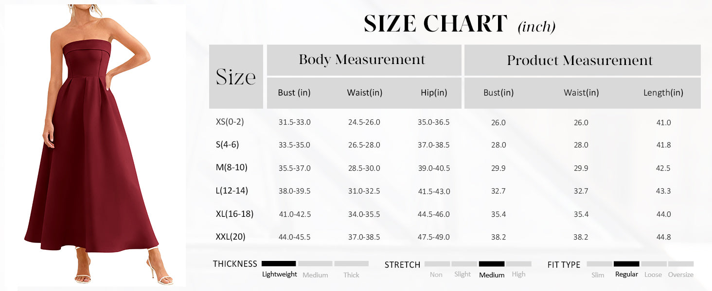 PRETTYGARDEN Cocktail Dresses for Women Summer Formal Elegant Tube Top Strapless Spring Wedding Guest Party Midi Dress PRETTYGARDEN