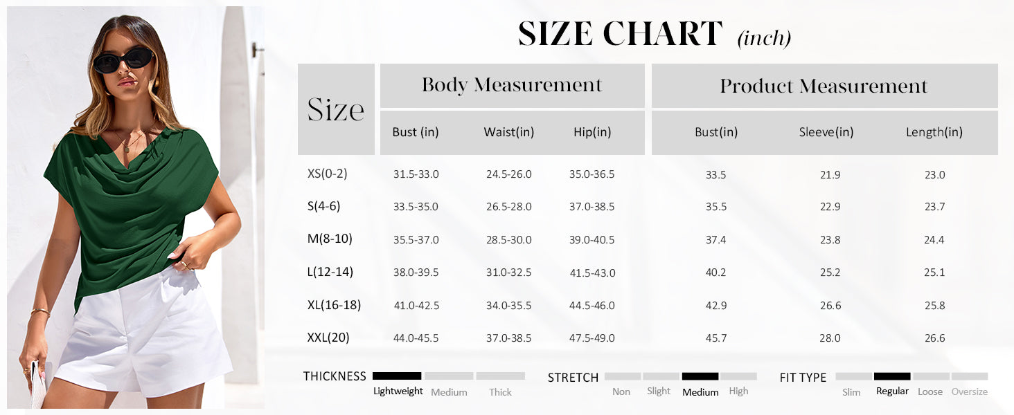 PRETTYGARDEN Blouses for Women Dressy Casual 2026 Summer Cowl Neck Short Sleeve Tops Spring Work Office Teacher Shirts PRETTYGARDEN