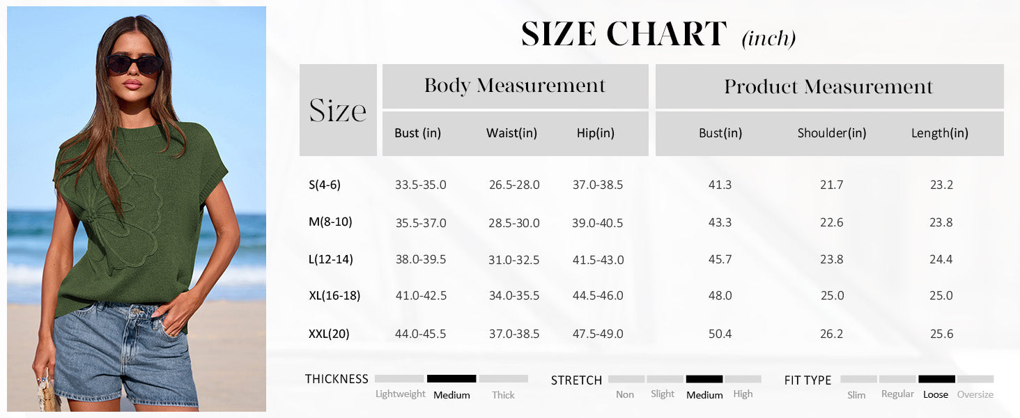 PRETTYGARDEN Women's Spring Sweater Vest Trendy Flower Knit Short Sleeve Cute Pullover Tank Tops Summer Fashion Clothing PRETTYGARDEN