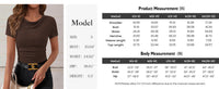 PRETTYGARDEN Womens Summer Tops Cute Cowl Neck Short Sleeve Shirts Ribbed Knit Fitted Crop Top Spring Ruched Blouse PRETTYGARDEN