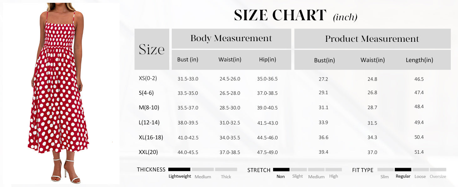 PRETTYGARDEN Womens Summer Dresses Spring Sleeveless Spaghetti Straps Casual Midi Dress Polka Dot Smocked Beach Sundress PRETTYGARDEN