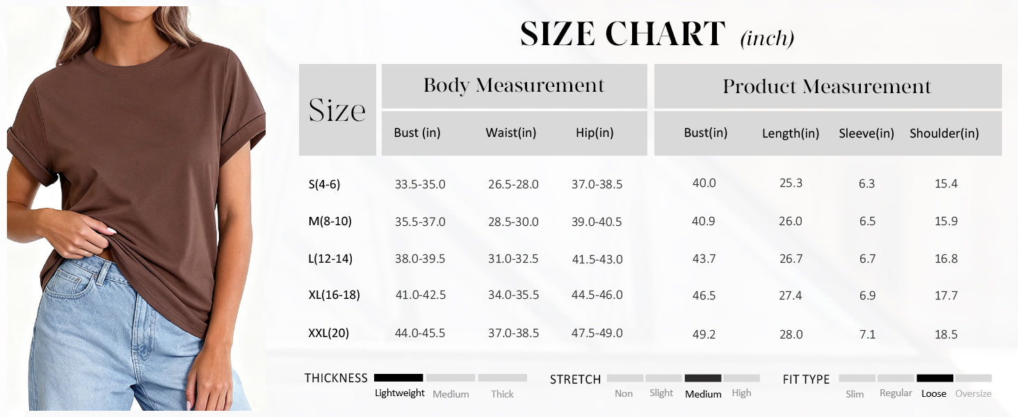 PRETTYGARDEN Womens Summer Tops Spring Casual Rolled Short Sleeve Basic Tees Crew Neck Work Shirts Fashion Clothing PRETTYGARDEN