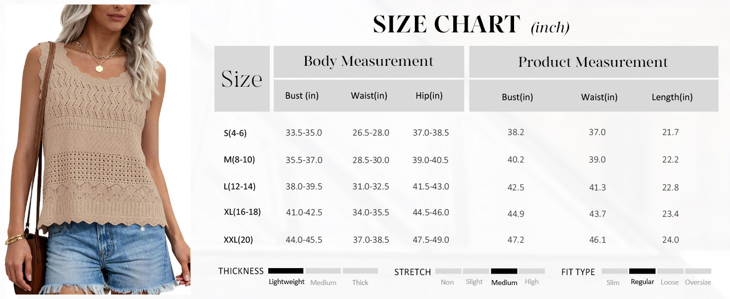 PRETTYGARDEN Womens Crochet Tank Tops Summer Spring Boho Sleeveless Cute Knit Sweater Vest Trendy Beach Vacation Clothes PRETTYGARDEN