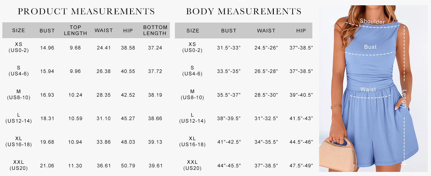 PRETTYGARDEN Summer Rompers for Women Dressy Casual Sleeveless Short Wide Leg Jumpsuits Beach Vacation One Piece Outfits PRETTYGARDEN