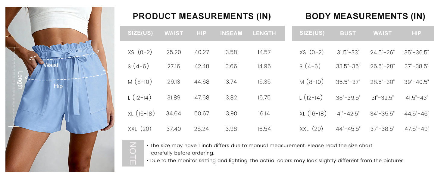 PRETTYGARDEN Summer Shorts for Women Casual Ruffle Drawstring High Waist Wide Leg Comfy Lounge Shorts Beach Cruise Outfits PRETTYGARDEN