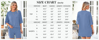 PRETTYGARDEN Women's Two Piece Lounge Set Summer Casual Oversized Shirts Biker Shorts Matching Airport Travel Outfit