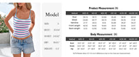 PRETTYGARDEN Women Summer Crop Tops Sleeveless Spaghetti Strap Tank Striped Cami Knit Y2K Clothes Slim Fit Spring Shirts PRETTYGARDEN