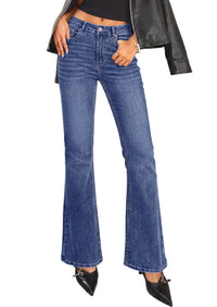 PRETTYGARDEN Womens High Waisted Flare Bell Bottom Jeans | Stretchy Trendy, High Waisted Rise, Flare Bell Bottom, Pockets, Dressy Casual Outfits, Fall Winter Fashion Clothing