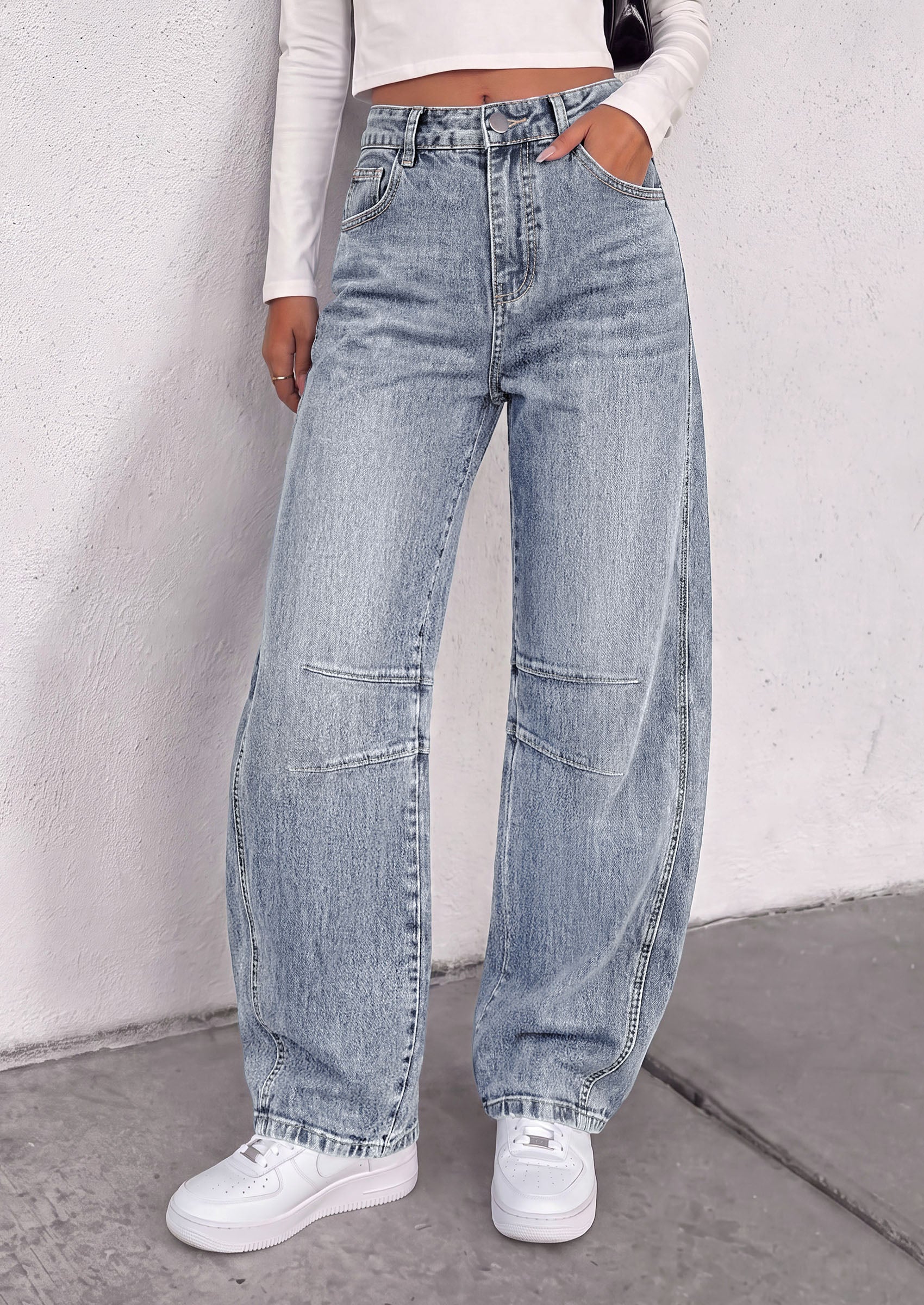 PRETTYGARDEN Womens Bootcut Denim Jeans Wide Leg Pants | Stretchy, High Waisted Rise, Flare Bell Bottom, Pockets, Trendy Casual, Going Out Outfits, Fall Winter Fashion Clothing