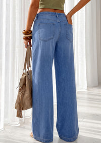 PRETTYGARDEN Womens Wide Leg Jeans High Waisted Stretchy Baggy Straight Leg Drawstring Trendy Denim Pants 2026 Summer